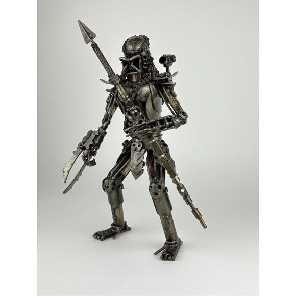 Predator Hunter Scrap Metal Art Sculpture Collectible Film Gift Brutalist Large - Picture 2 of 10